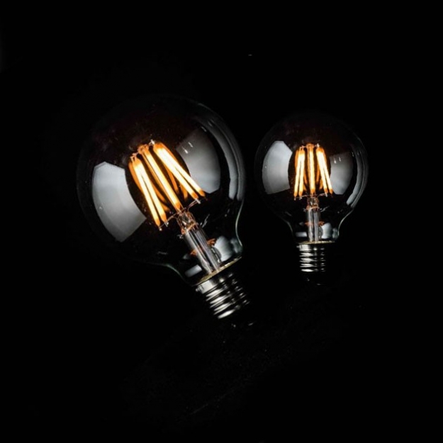Лампа Едісона LED G80 6W 2700K диммована
