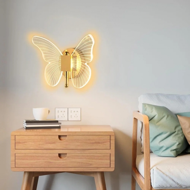Бра LED Butterfly Clear Tricolor