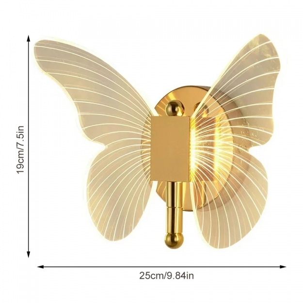 Бра LED Butterfly Clear Tricolor