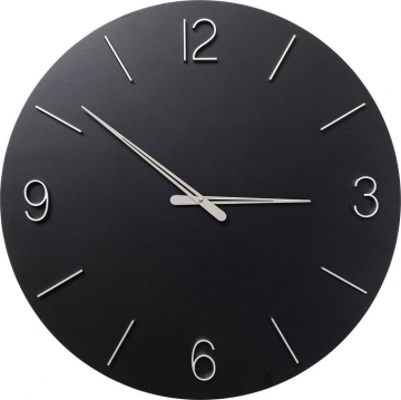 Годинник настінний Oscar Black Ø60cм