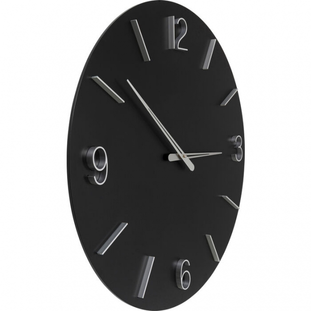 Годинник настінний Oscar Black Ø60cм