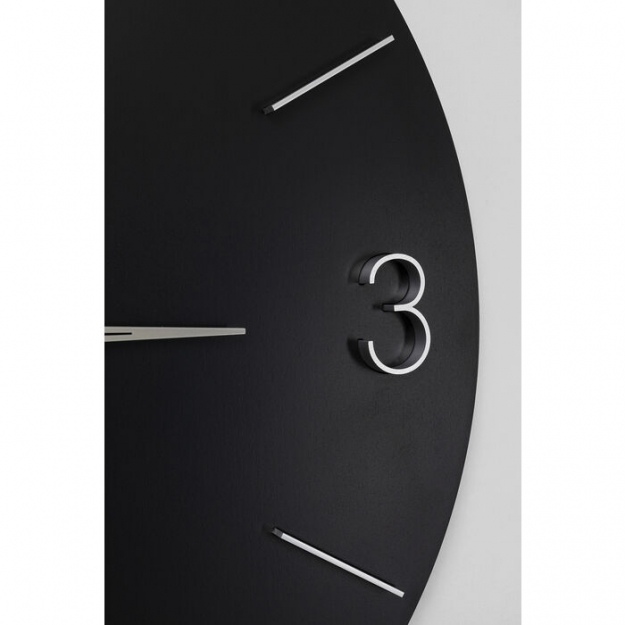 Годинник настінний Oscar Black Ø60cм