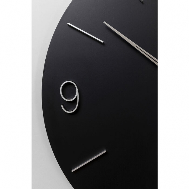 Годинник настінний Oscar Black Ø60cм
