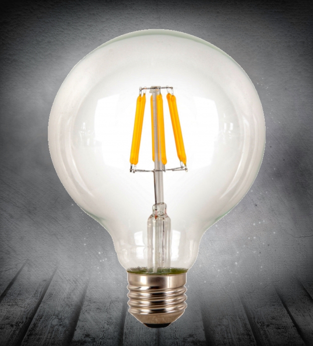 Лампа Едісона LED G125 6W 1800K диммована
