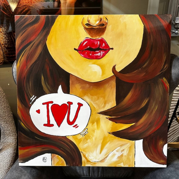 Картина I Love You 70x70cm