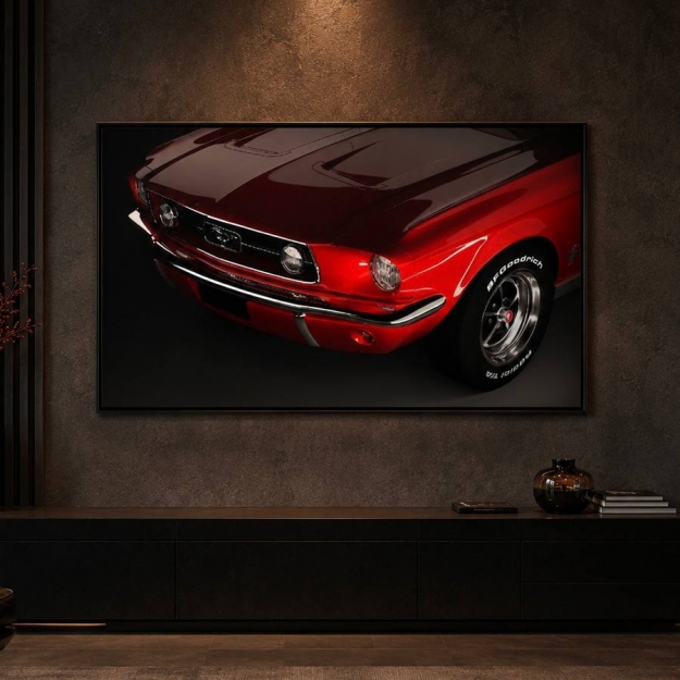 Картина на склі у рамі Ford Mustang 1967 112.5x172.5см