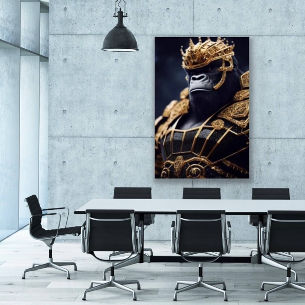 Картина на склі King Kong worrier 120x80cm