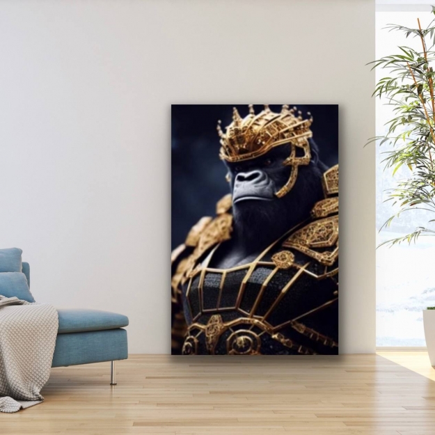 Картина на склі King Kong worrier 120x80cm