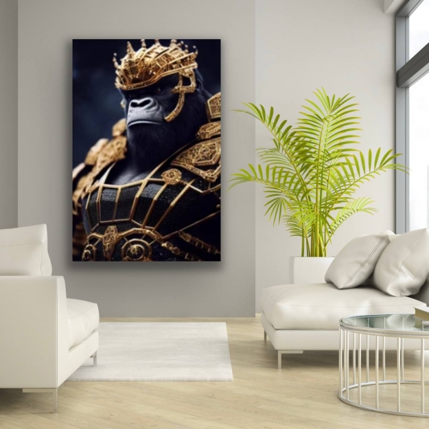 Картина на склі King Kong worrier 120x80cm