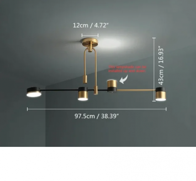 Люстра LED Satellite 4P L97cm