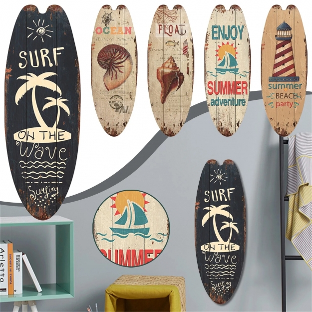 Настінний декор Surfboard Wooden Wave