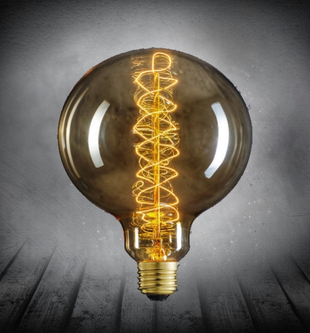 Лампа Edison G125 Spiral диммируемая