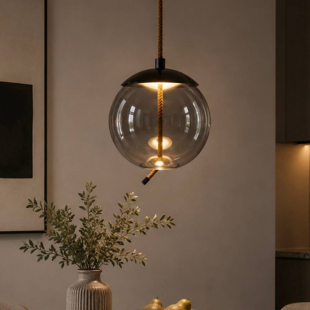 Підвіс LED Sunshine Smoky Grey H28 (2)