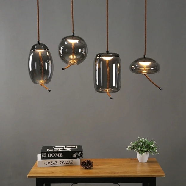 Підвіс LED Sunshine Smoky Grey H28 (2) 