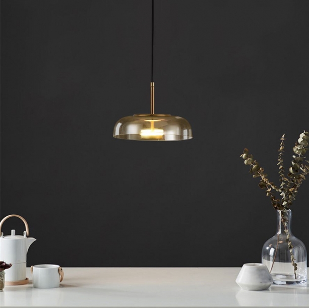 Подвес LED Jellyfish Gold/Amber D23