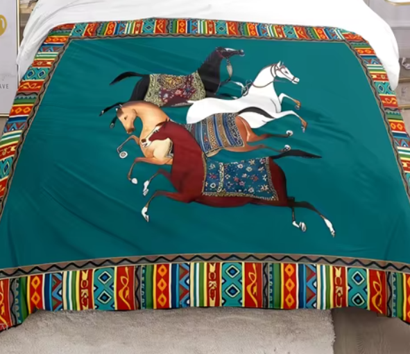 Постільна білизна Horse Green 150x200cm