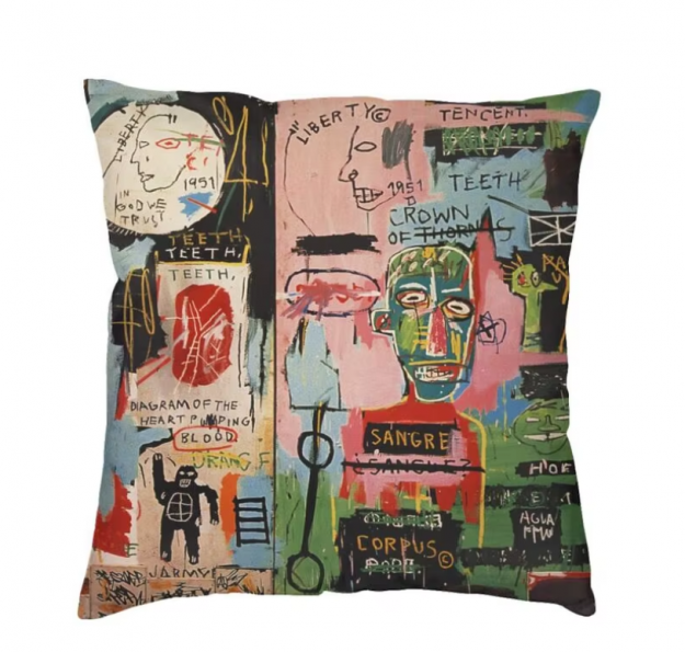 Подушка Basquiats
