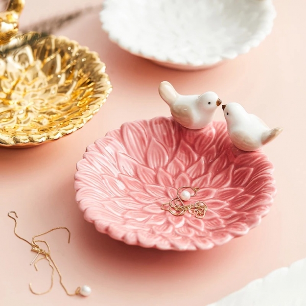 Маленьке керамічне блюдо Rose Birds