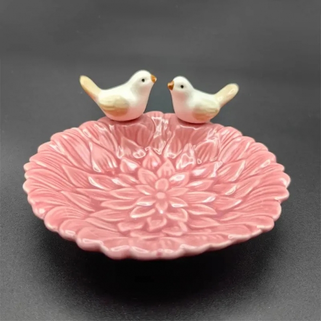 Маленьке керамічне блюдо Rose Birds
