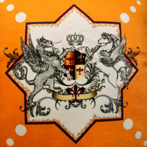 Подушка Horse Printed Yellow