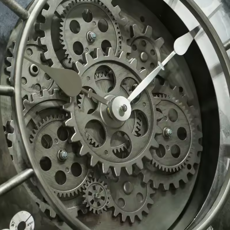 Годинник настінний Steampunk Black D46
