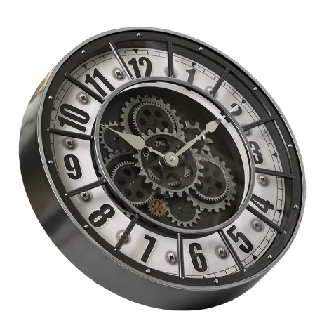 Годинник настінний Steampunk Black D46