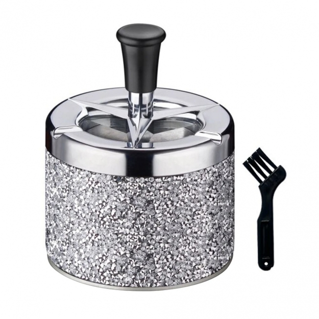 Попільничка кругла металева Silver 