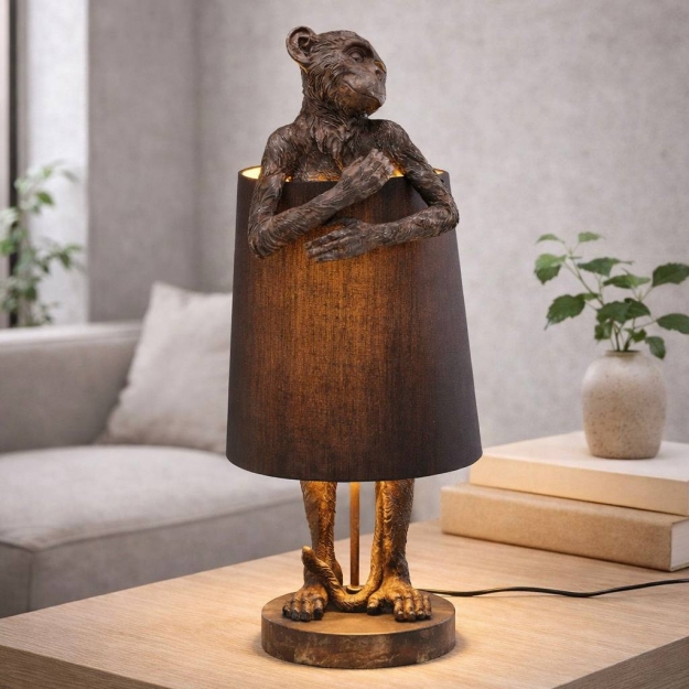 Настільний світильник Animal Monkey Brown Black