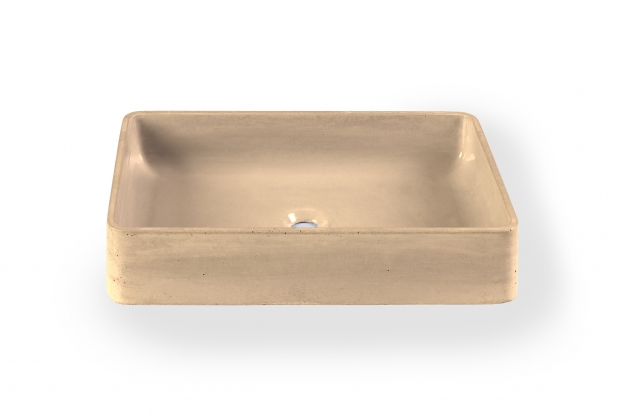 Раковина Beton Square Beige